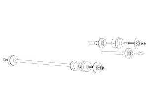CEF CT01137 sankabos trosas 
 Dviratė transporto priemonės -> Kabeliai ir tachometro velenaai -> Sankabos trosas
2150R7, 96104679