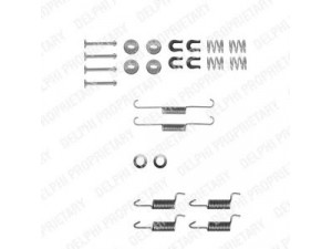DELPHI LY1272 priedų komplektas, stovėjimo stabdžių trinkelės 
 Stabdžių sistema -> Rankinis stabdys