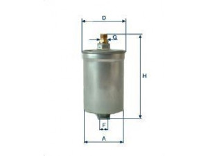 UNIFLUX FILTERS XB189 kuro filtras 
 Techninės priežiūros dalys -> Papildomas remontas
849 133 511, 849133511