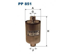 FILTRON PP851 kuro filtras 
 Techninės priežiūros dalys -> Papildomas remontas
2108210999, 21120111701001, GF563