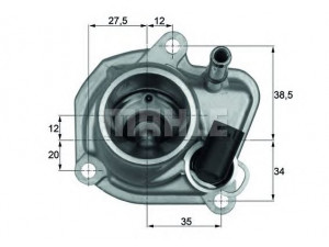 BEHR TI 29 87 termostatas, aušinimo skystis 
 Aušinimo sistema -> Termostatas/tarpiklis -> Thermostat
5080 258AA, 664 203 02 75, 664 203 03 75