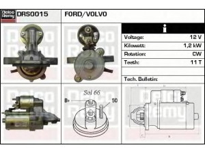 DELCO REMY DRS0015 starteris 
 Elektros įranga -> Starterio sistema -> Starteris
1251700, 1300504, 1366986, 1477482