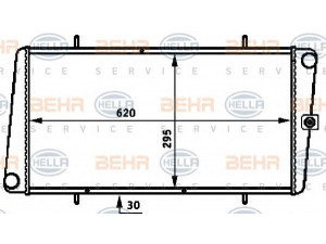 HELLA 8MK 376 721-011 radiatorius, variklio aušinimas 
 Aušinimo sistema -> Radiatorius/alyvos aušintuvas -> Radiatorius/dalys
ADU9855, PCC1006