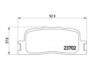 BREMBO P 83 088 stabdžių trinkelių rinkinys, diskinis stabdys 
 Techninės priežiūros dalys -> Papildomas remontas
0446606010, 0446633100, 0446633130