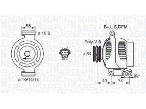 MAGNETI MARELLI 063380001010 kintamosios srovės generatorius 
 Elektros įranga -> Kint. sr. generatorius/dalys -> Kintamosios srovės generatorius
1145715, 1229424, 1464755, 1479818