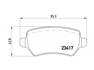 BREMBO P 10 013 stabdžių trinkelių rinkinys, diskinis stabdys 
 Techninės priežiūros dalys -> Papildomas remontas
1605122, 1605128, 1605995, 93169143