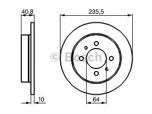 BOSCH 0 986 479 237 stabdžių diskas 
 Dviratė transporto priemonės -> Stabdžių sistema -> Stabdžių diskai / priedai
MB857763, MR249357