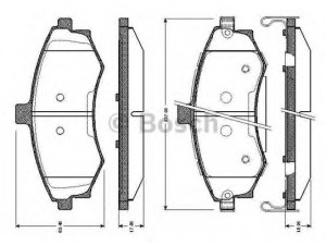 BOSCH 0 986 TB2 423 stabdžių trinkelių rinkinys, diskinis stabdys 
 Techninės priežiūros dalys -> Papildomas remontas
5810117A010, 5810117A10, 581012DA31