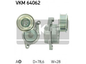 SKF VKM 64062 įtempiklio skriemulys, V formos rumbuotas diržas 
 Diržinė pavara -> V formos rumbuotas diržas/komplektas -> Įtempiklio skriemulys
Z601-15-980C, Z601-15-980D