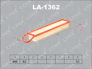 LYNXauto LA-1362 oro filtras 
 Techninės priežiūros dalys -> Techninės priežiūros intervalai
13 71 7 534 822, 1444.RJ, 1444.RK