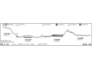 IMASAF 504000088 išmetimo sistema 
 Išmetimo sistema -> Išmetimo sistema, visa