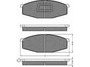 BSF 10262 stabdžių trinkelių rinkinys, diskinis stabdys 
 Techninės priežiūros dalys -> Papildomas remontas
41060C7194, 41060C8186, 41060T7893