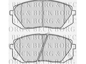 BORG & BECK BBP2081 stabdžių trinkelių rinkinys, diskinis stabdys 
 Techninės priežiūros dalys -> Papildomas remontas
581010ZA00, 581011DA00, 581011DE00