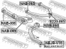 FEBEST NBJB-V35 remonto komplektas, atrama/vairo trauklė 
 Ašies montavimas/vairavimo mechanizmas/ratai -> Sujungimai -> Atramos/vairo trauklė
54469-AC70A, 54469-AC70F