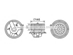 AVA QUALITY COOLING AL8140 elektrovariklis, vidinis pūtiklis 
 Šildymas / vėdinimas -> Orpūtė/dalys
46451865, 7596216, 46451865, 46721972
