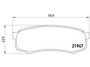 BREMBO P 83 024 stabdžių trinkelių rinkinys, diskinis stabdys 
 Techninės priežiūros dalys -> Papildomas remontas
4605A458, 0446660010, 0446660020