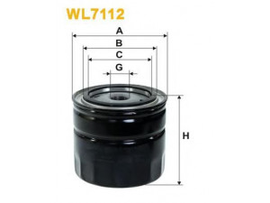 WIX FILTERS WL7112 alyvos filtras 
 Techninės priežiūros dalys -> Techninės priežiūros intervalai
1498022, 5000185, 1109C0, 021115351A
