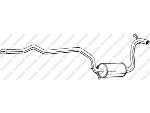 BOSAL 288-051 vidurinis duslintuvas 
 Išmetimo sistema -> Duslintuvas
1664121, 6192140