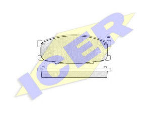 ICER 141505 stabdžių trinkelių rinkinys, diskinis stabdys 
 Techninės priežiūros dalys -> Papildomas remontas
MB 295 549, MB 295 690, MB 295 822