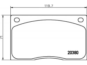 HELLA PAGID 8DB 355 009-611 stabdžių trinkelių rinkinys, diskinis stabdys 
 Techninės priežiūros dalys -> Papildomas remontas
C41307, GBP224, JLM1510, JLM536