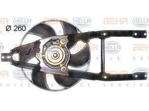 HELLA 8EW 351 044-081 ventiliatorius, radiatoriaus 
 Aušinimo sistema -> Oro aušinimas
46400256, 7704319