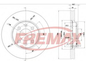 FREMAX BD-5890 stabdžių diskas 
 Stabdžių sistema -> Diskinis stabdys -> Stabdžių diskas
4002143, 8965890