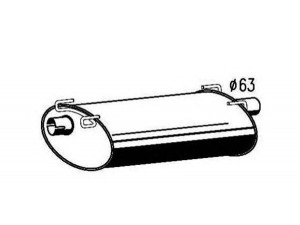 MAGNETI MARELLI 391338015088 vidurinis / galinis duslintuvas 
 Išmetimo sistema -> Duslintuvas
500329483, 500329489, 504032564