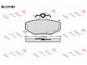 FTE BL1311B1 stabdžių trinkelių rinkinys, diskinis stabdys 
 Techninės priežiūros dalys -> Papildomas remontas
270923, 2709236, 271573, 2715738
