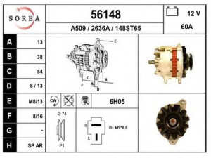 EAI 56148 kintamosios srovės generatorius
A2T49577, MD099621