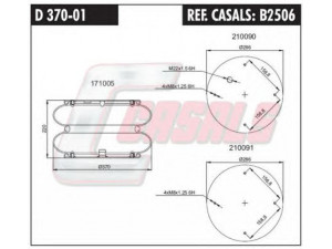 CASALS B2506 dėklas, pneumatinė pakaba
01442