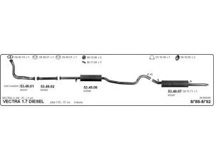 IMASAF 561000369 išmetimo sistema 
 Išmetimo sistema -> Išmetimo sistema, visa