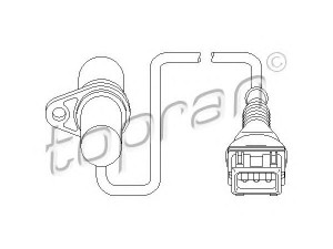 TOPRAN 501 444 RPM jutiklis, variklio valdymas 
 Variklis -> Variklio elektra
1 703 221, 1214 1 703 221