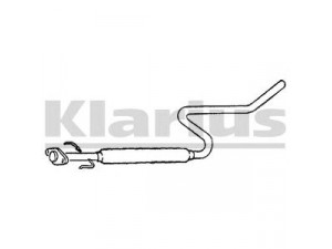 KLARIUS 250229 vidurinis duslintuvas 
 Išmetimo sistema -> Duslintuvas
1742074290