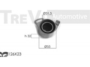 TREVI AUTOMOTIVE KD1082 paskirstymo diržo komplektas 
 Techninės priežiūros dalys -> Papildomas remontas