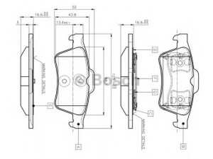 BOSCH 0 986 TB2 410 stabdžių trinkelių rinkinys, diskinis stabdys 
 Techninės priežiūros dalys -> Papildomas remontas
44060 AV625, 44060 AV725, 77 01 206 609