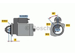 BOSCH 0 986 023 500 starteris 
 Elektros įranga -> Starterio sistema -> Starteris
5802 V8, 5802 W2, 9625168580, 9625168580