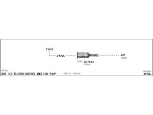 IMASAF 563000307 išmetimo sistema 
 Išmetimo sistema -> Išmetimo sistema, visa