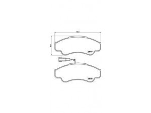 BREMBO P 23 092 stabdžių trinkelių rinkinys, diskinis stabdys 
 Techninės priežiūros dalys -> Papildomas remontas
77362216, 77364859, 425244, 425245