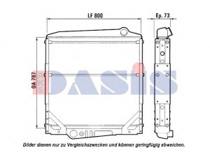 AKS DASIS 280080T radiatorius, variklio aušinimas
1665297