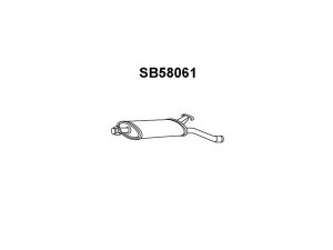 VENEPORTE SB58061 galinis duslintuvas 
 Išmetimo sistema -> Duslintuvas
4525366, 8979163