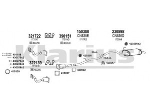 KLARIUS 180697E išmetimo sistema 
 Išmetimo sistema -> Išmetimo sistema, visa