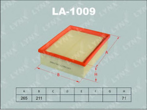 LYNXauto LA-1009 oro filtras 
 Filtrai -> Oro filtras
06C 133 843