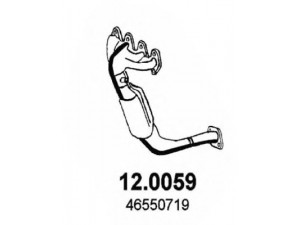 ASSO 12.0059 katalizatoriaus keitiklis 
 Išmetimo sistema -> Katalizatoriaus keitiklis
46550719, 46760738, 46818203, 55198677