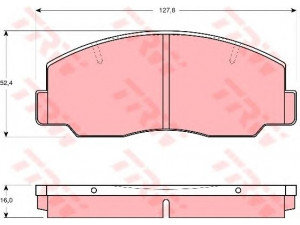 TRW GDB1096 stabdžių trinkelių rinkinys, diskinis stabdys 
 Techninės priežiūros dalys -> Papildomas remontas
0446520370, 0446527060, 0449127010