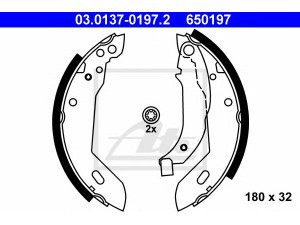 ATE 03.0137-0197.2 stabdžių trinkelių komplektas 
 Techninės priežiūros dalys -> Papildomas remontas
95 659 676, 4241 23, 4241 72, 4241 E5