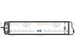 HELLA 8MO 376 778-061 alyvos aušintuvas, variklio alyva 
 Aušinimo sistema -> Radiatorius/alyvos aušintuvas -> Alyvos aušintuvas
17 21 2 244 083, 17 21 2 244 084