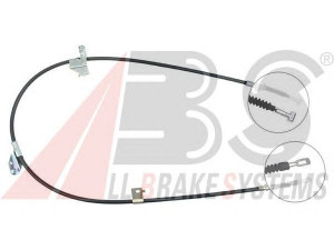 A.B.S. K15248 trosas, stovėjimo stabdys 
 Stabdžių sistema -> Valdymo svirtys/trosai
36530-2F200