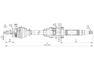 OPEN PARTS DRS6363.00 kardaninis velenas 
 Ratų pavara -> Kardaninis velenas
1683601972, 1683603372, 1683702272