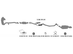 EBERSPÄCHER 082293 išmetimo sistema 
 Išmetimo sistema -> Išmetimo sistema, visa