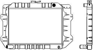SAKURA  Automotive 1461-0231 radiatorius, variklio aušinimas
